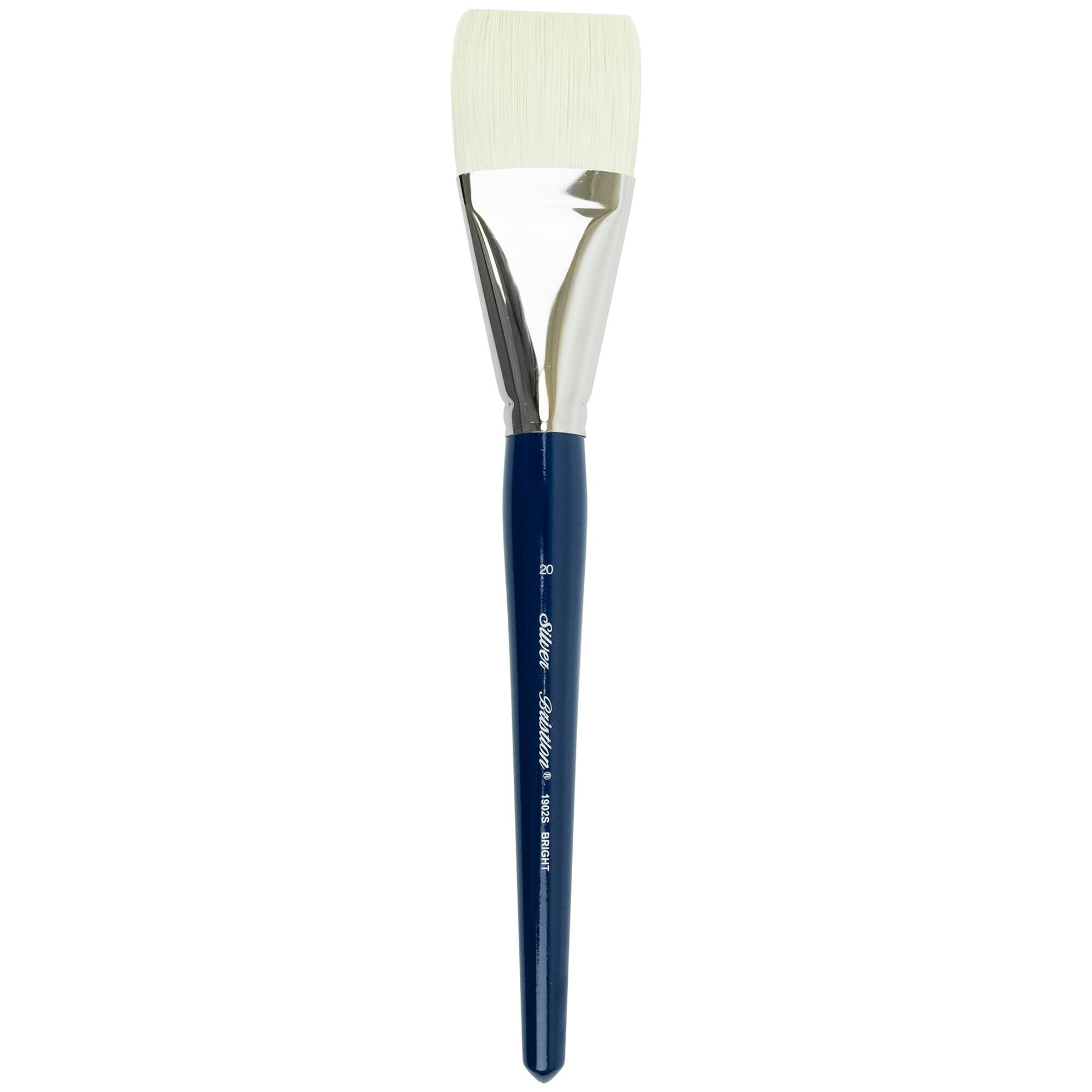 Silver Brush Bristlon® Size 20 Synthetic Short Handle Bright Paint Brush
